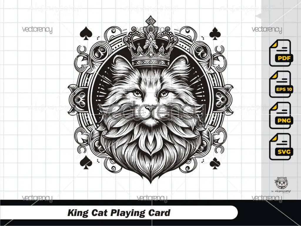 King Cat Playing Card 8