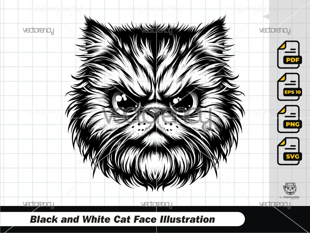 Angry Fluffy Cat 3