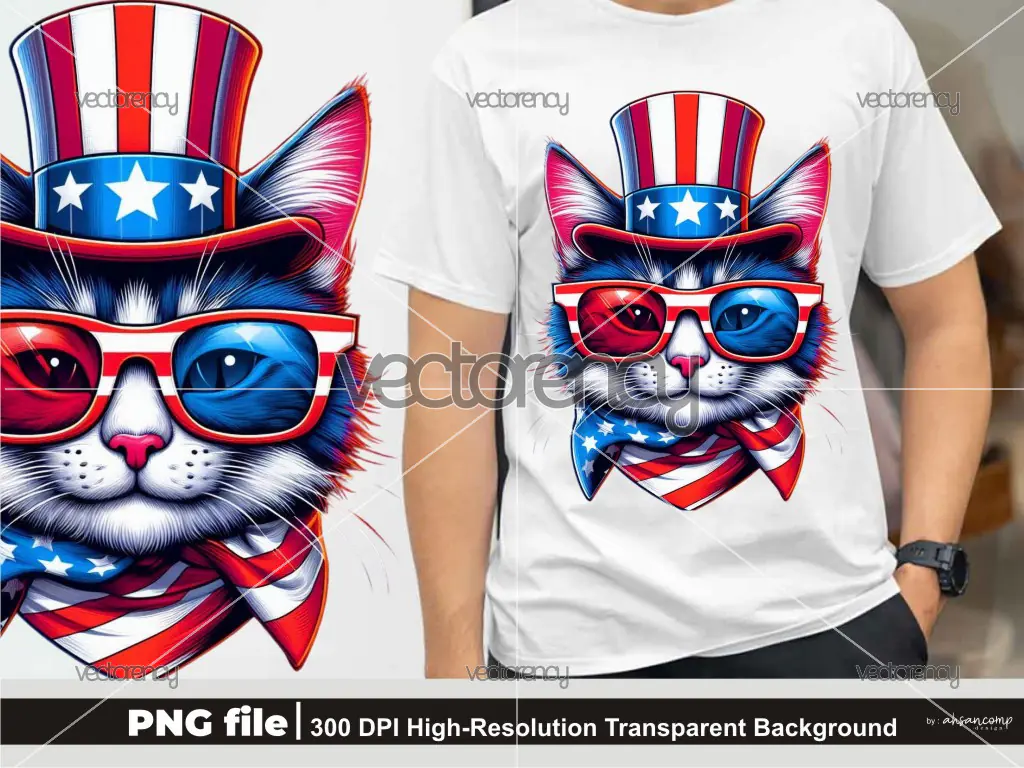 Patriotic Cat 6 – 4th of July