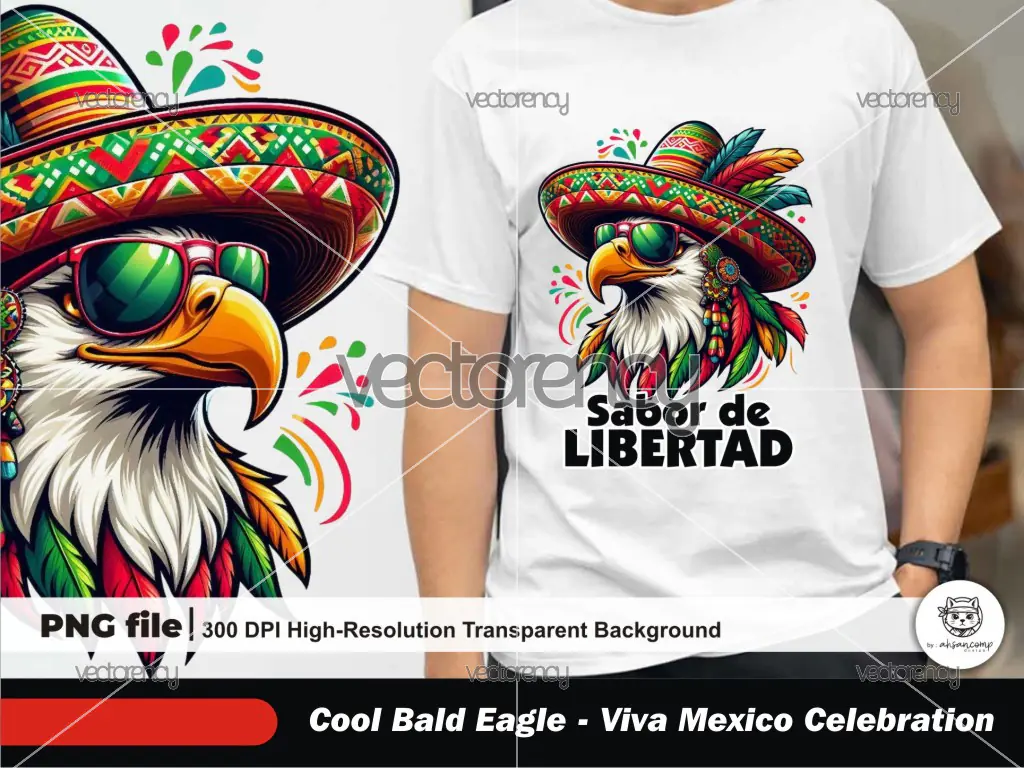 Cool Bald Eagle 3 - Viva Mexico Celebration