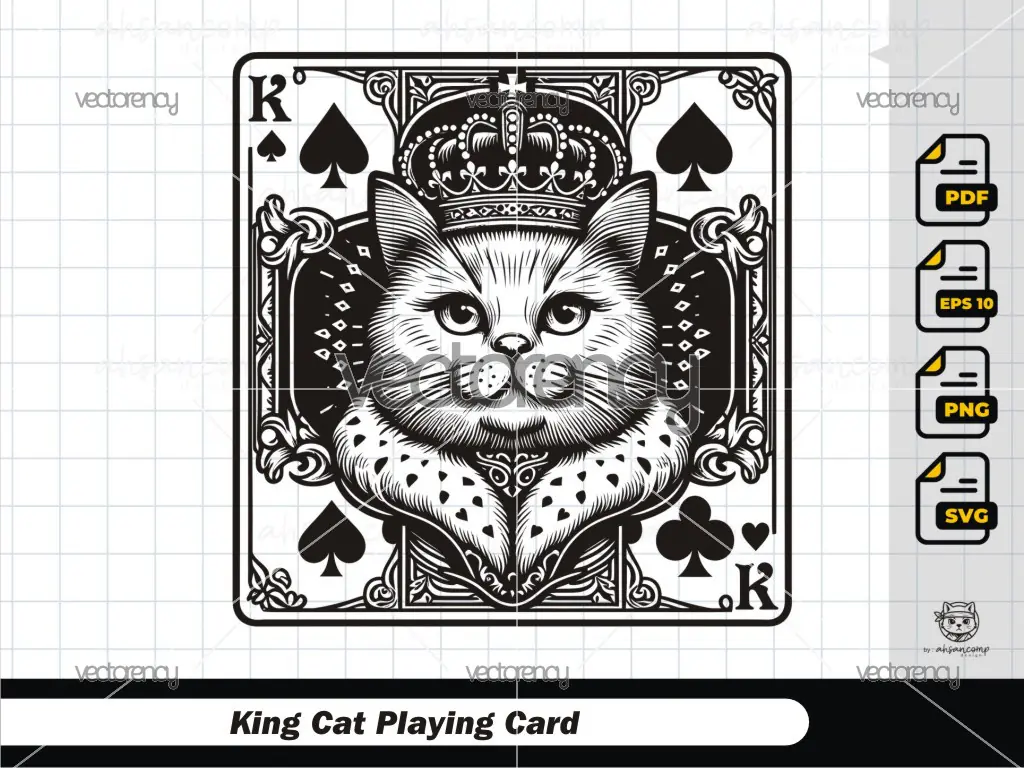 King Cat Playing Card 4