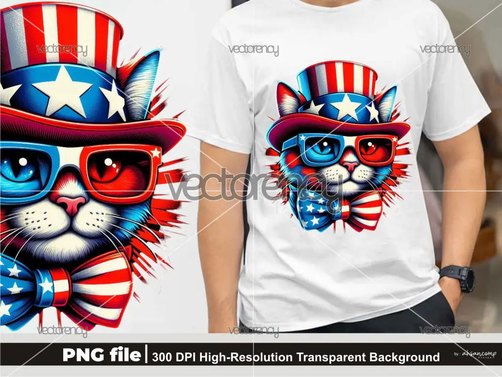 Patriotic Cat 7 – 4th of July
