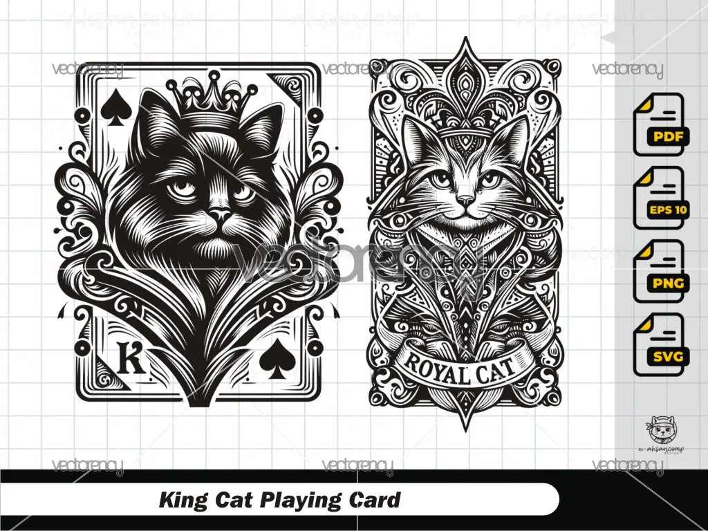 King Cat Playing Card 11