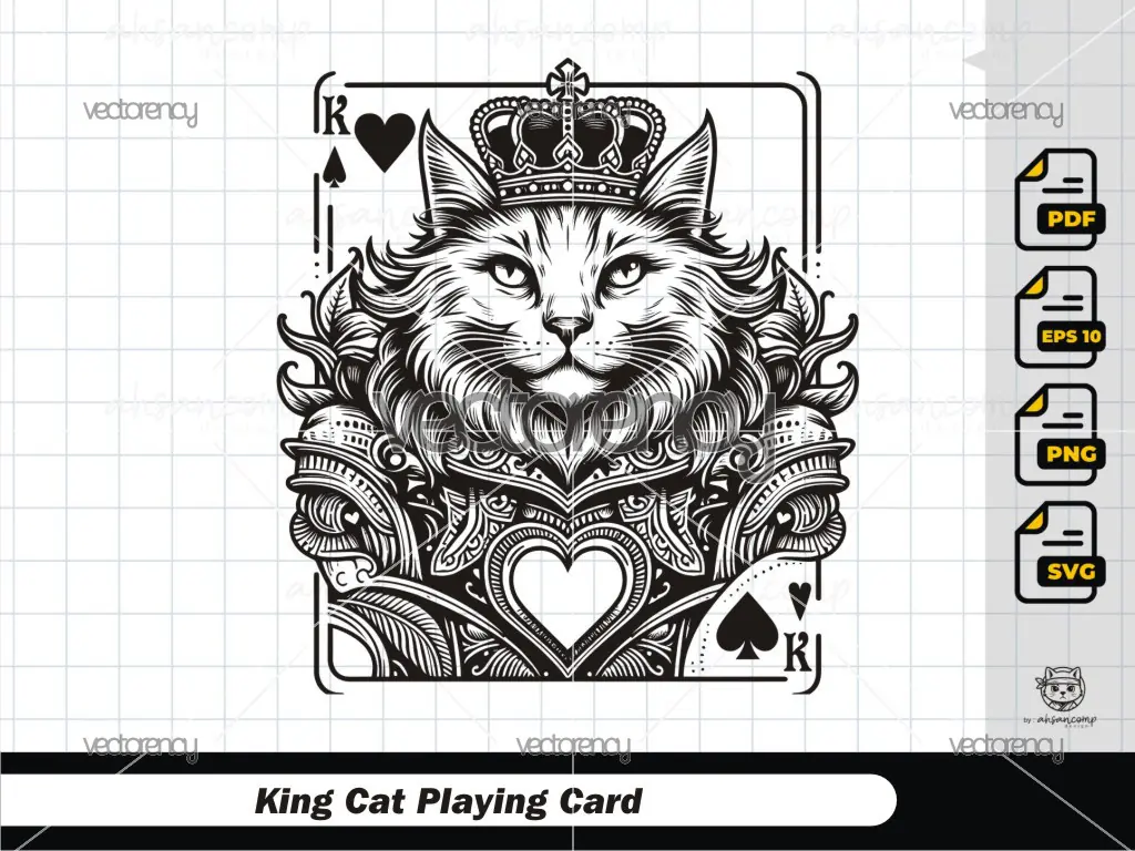 King Cat Playing Card 6