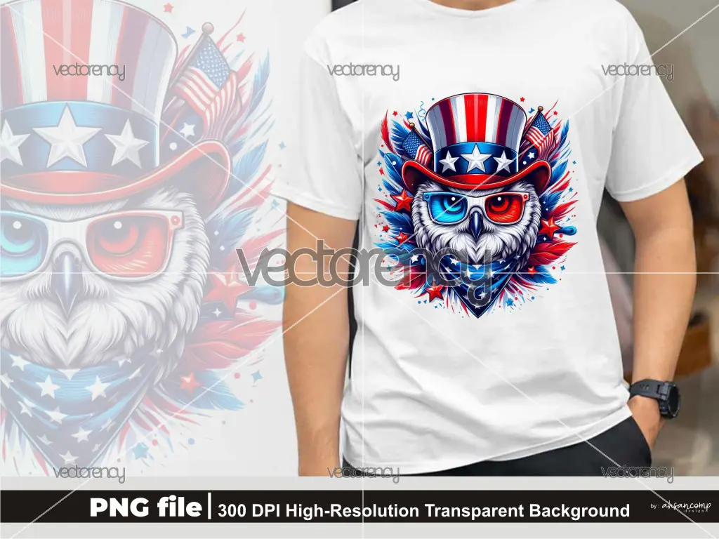 Patriotic Owl – 4th of July