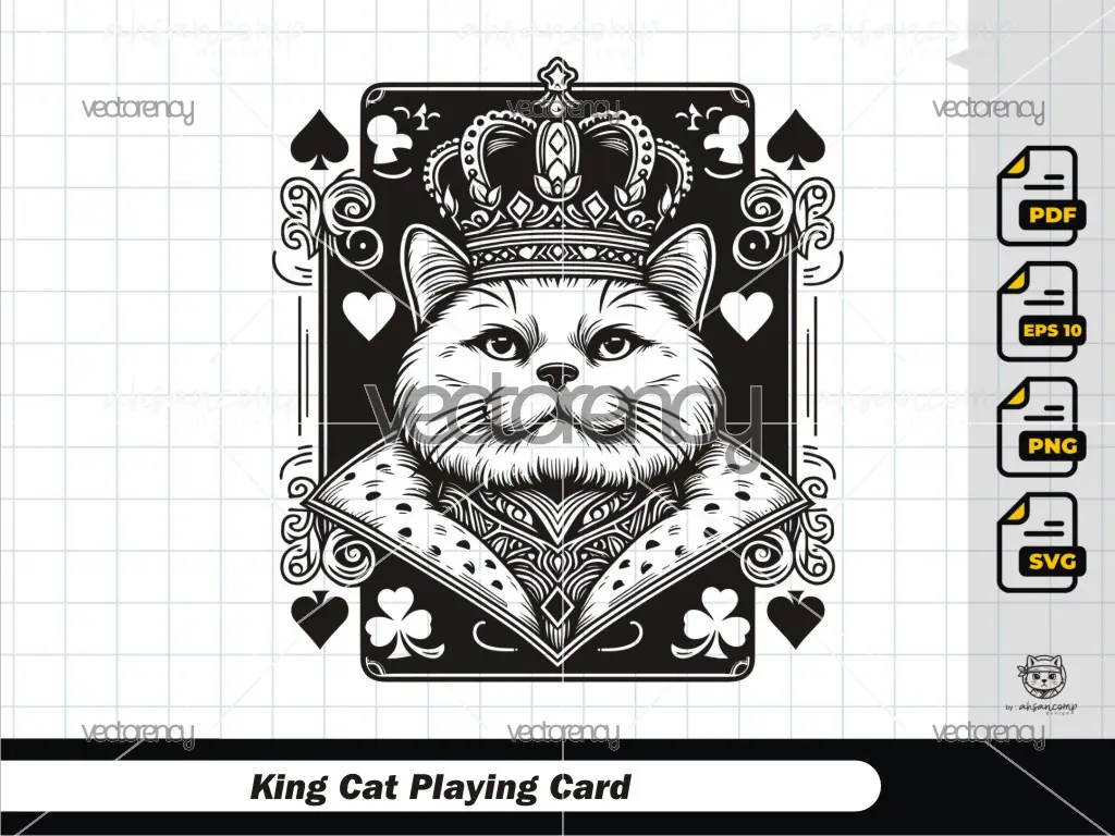 King Cat Playing Card 2