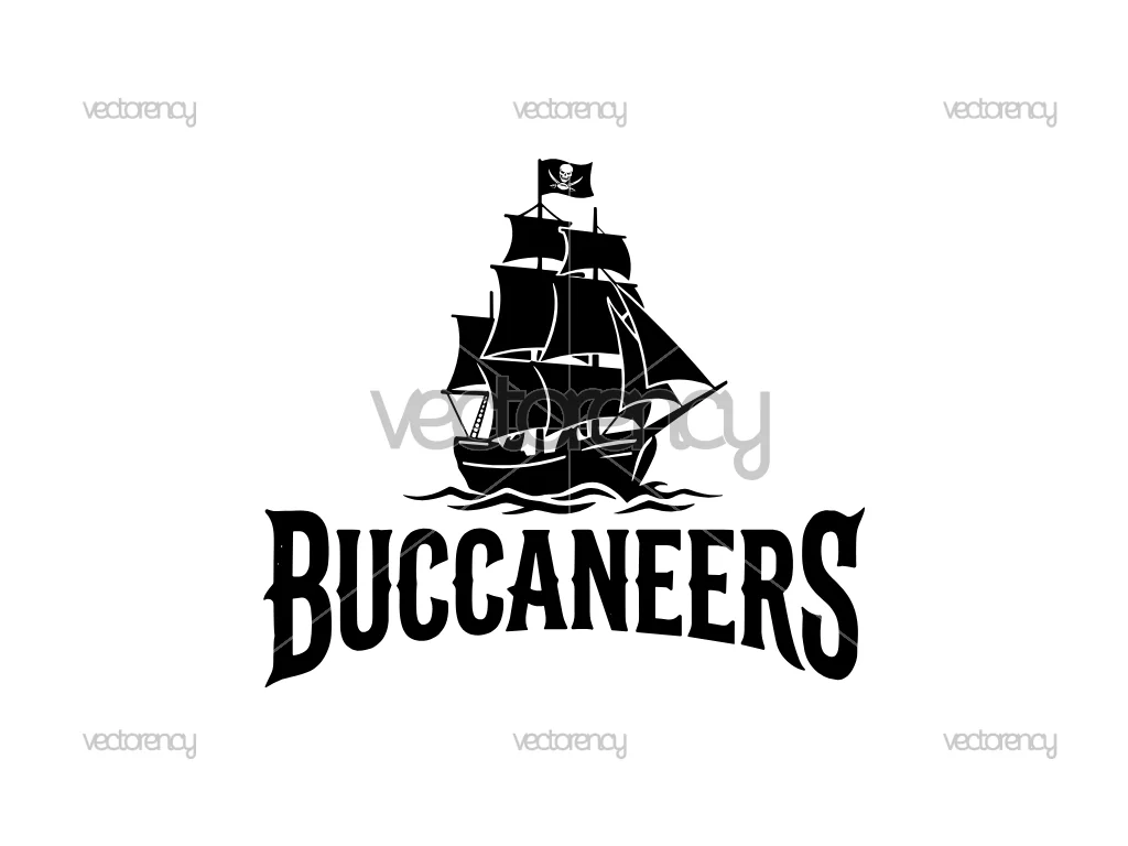 Buccaneers Pirates Ship Vector Image PNG and SVG Cut File