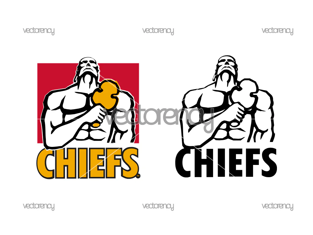 Chiefs Hamilton Rugby Logo SVG PNG Outline Black