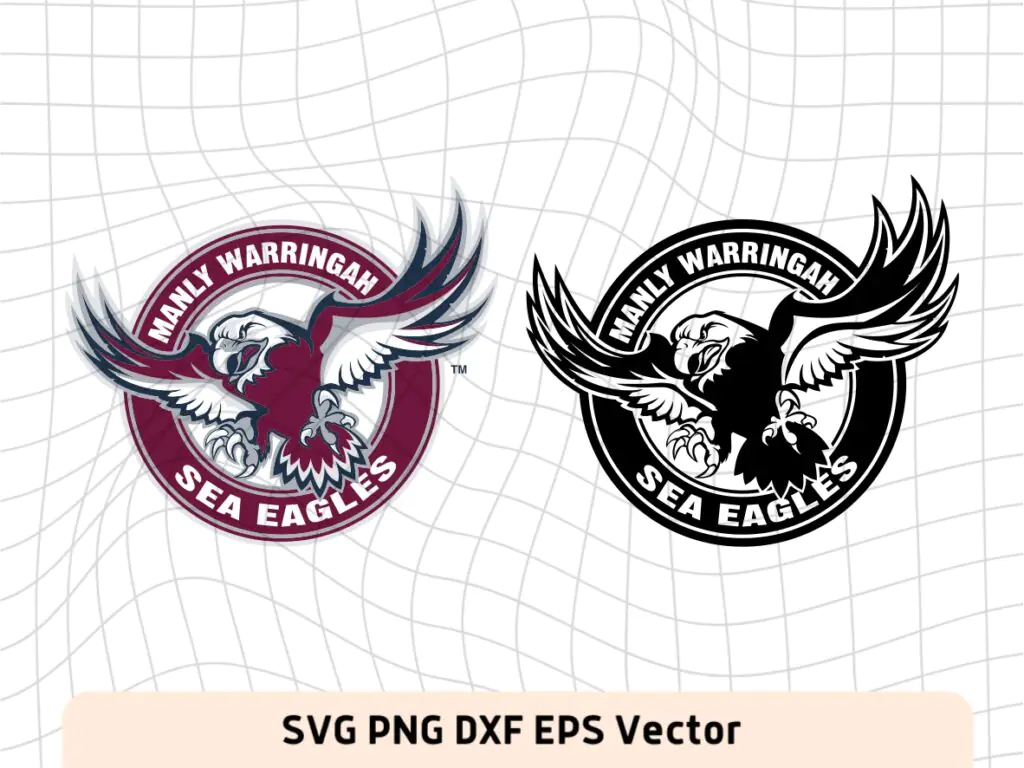 NRL Logo Manly-Warringah Sea Eagles SVG, Vector, PNG, Rugby Logo Image