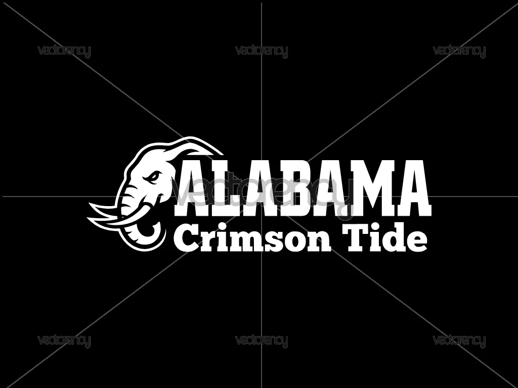 Alabama Crimson Tide SVG Cut File Sticker