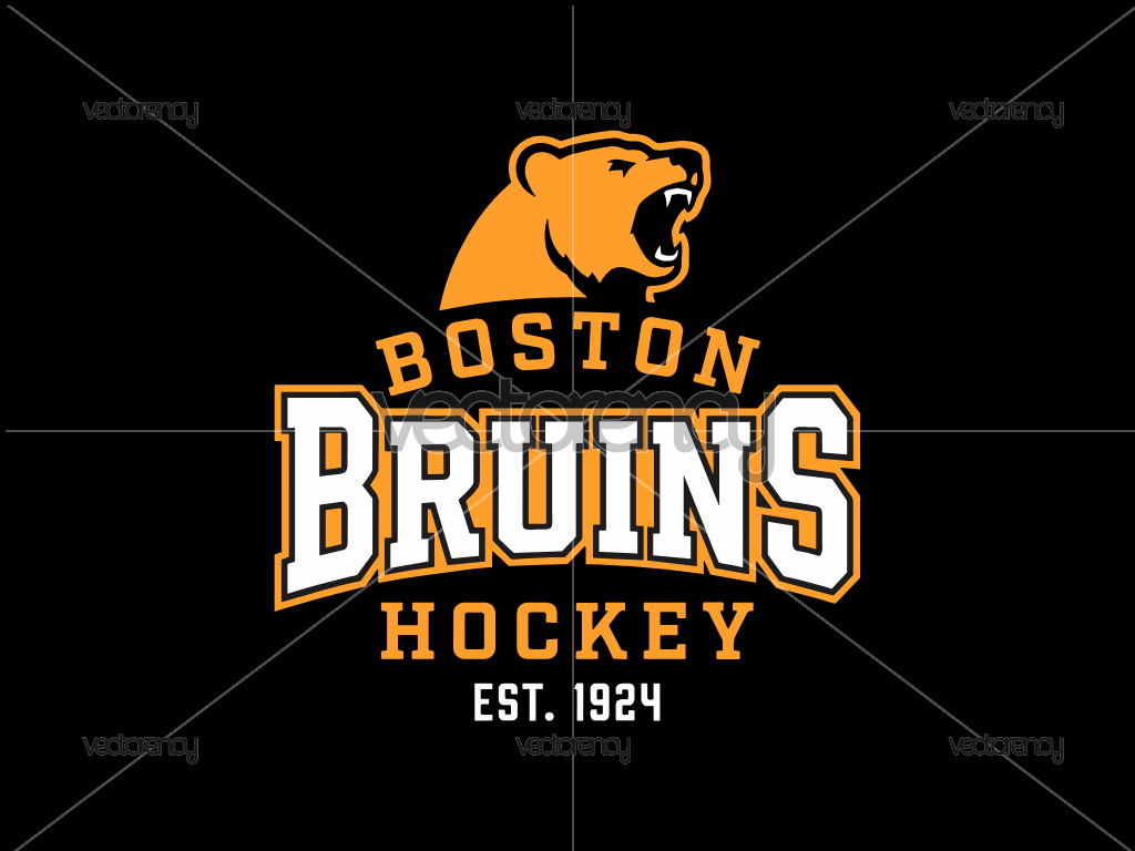 Boston Bruins Hockey Since 1924 Vector