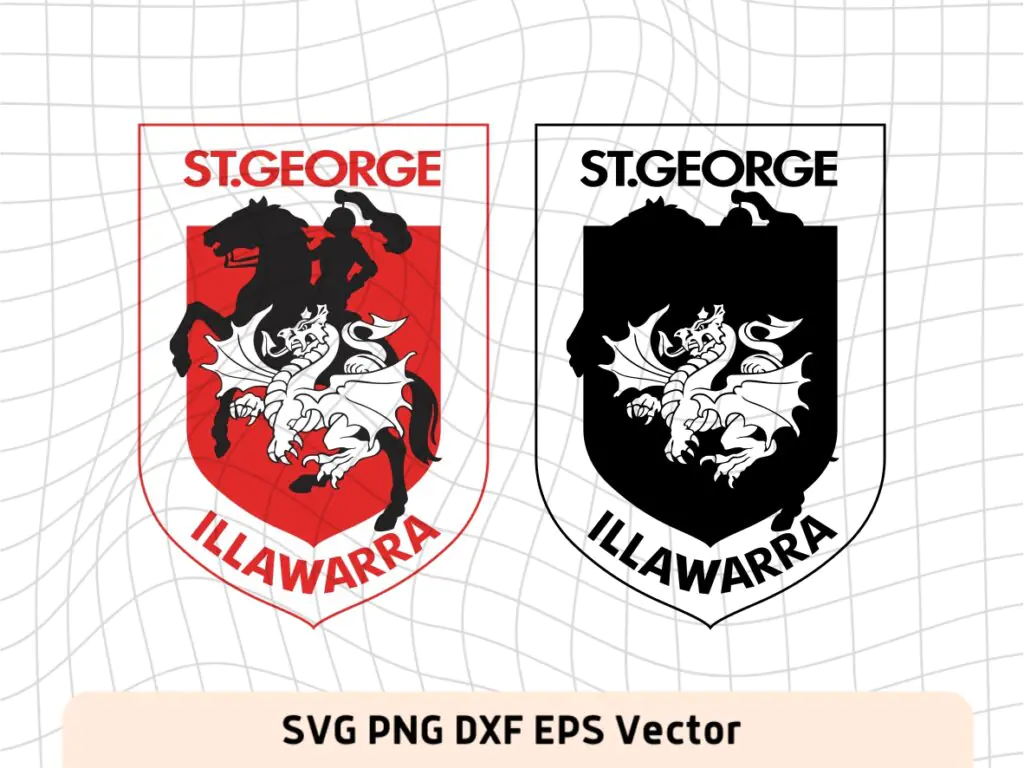 NRL Logo St George Illawarra Dragons SVG, Vector, PNG, Rugby Logo Image ...