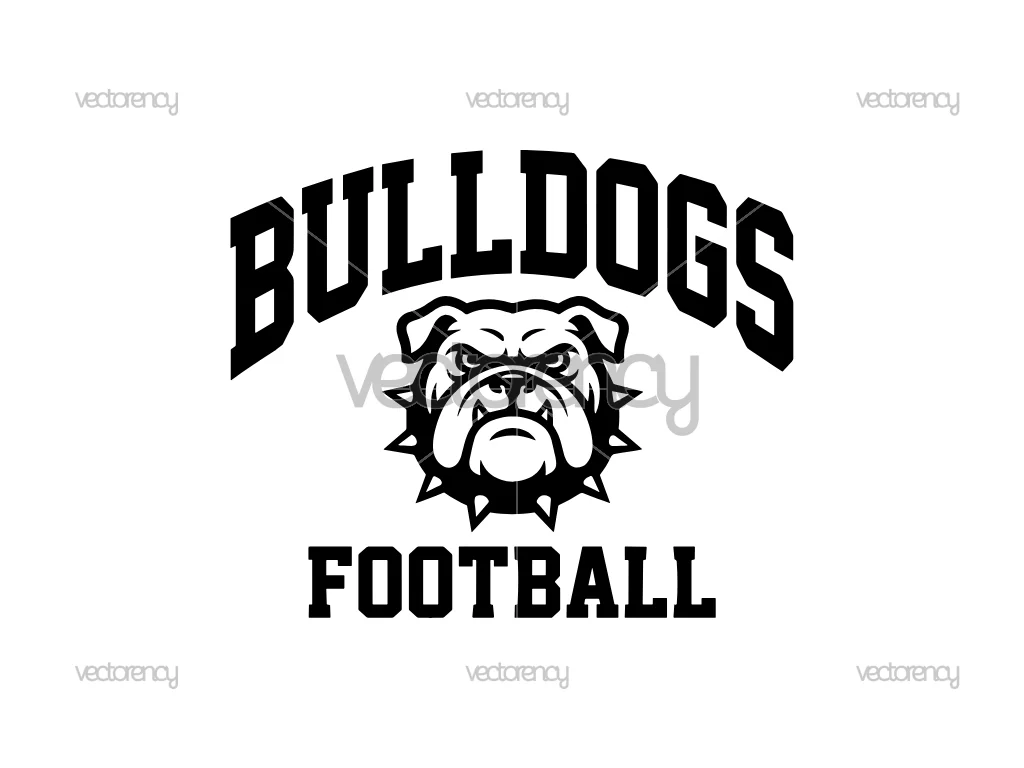 Bulldogs Football SVG