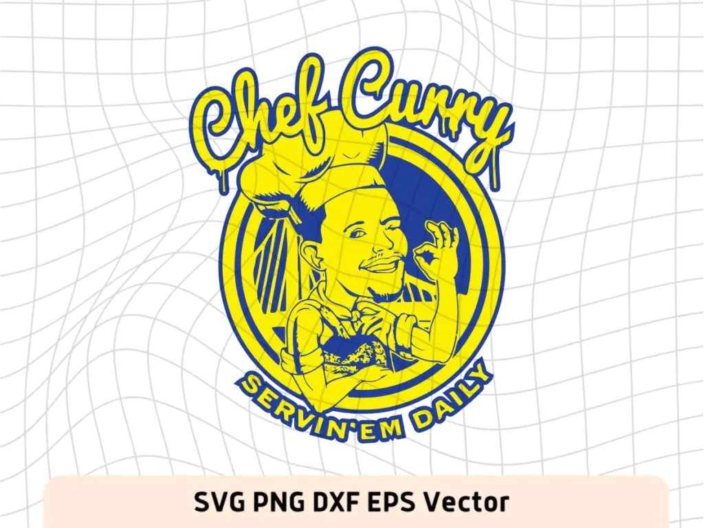 Chef Curry SVG Steph Golden State Warriors PNG Vector