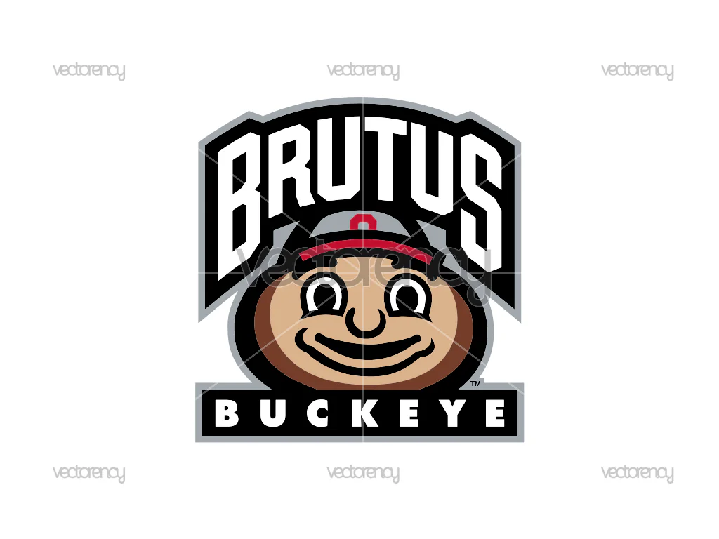 Brutus Buckeye SVG Vector Ohio State Buckeyes PNG