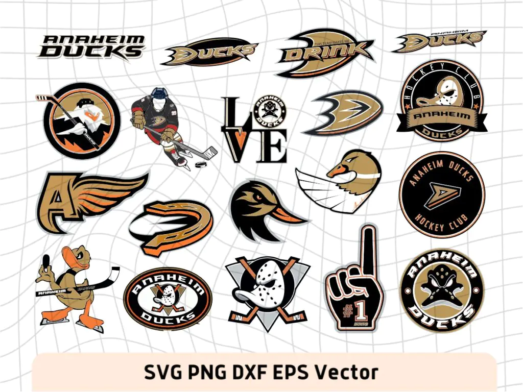 NHL Logo, Anaheim Ducks SVG Bundle, Hockey League, PNG EPS