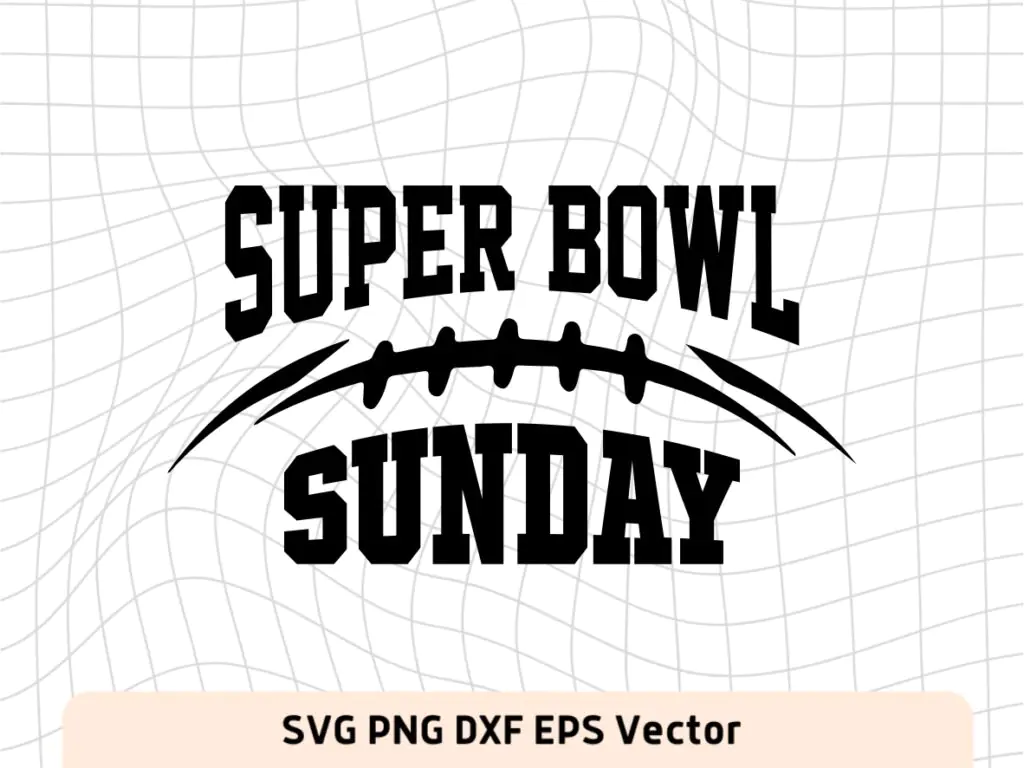 Super Bowl Sunday SVG