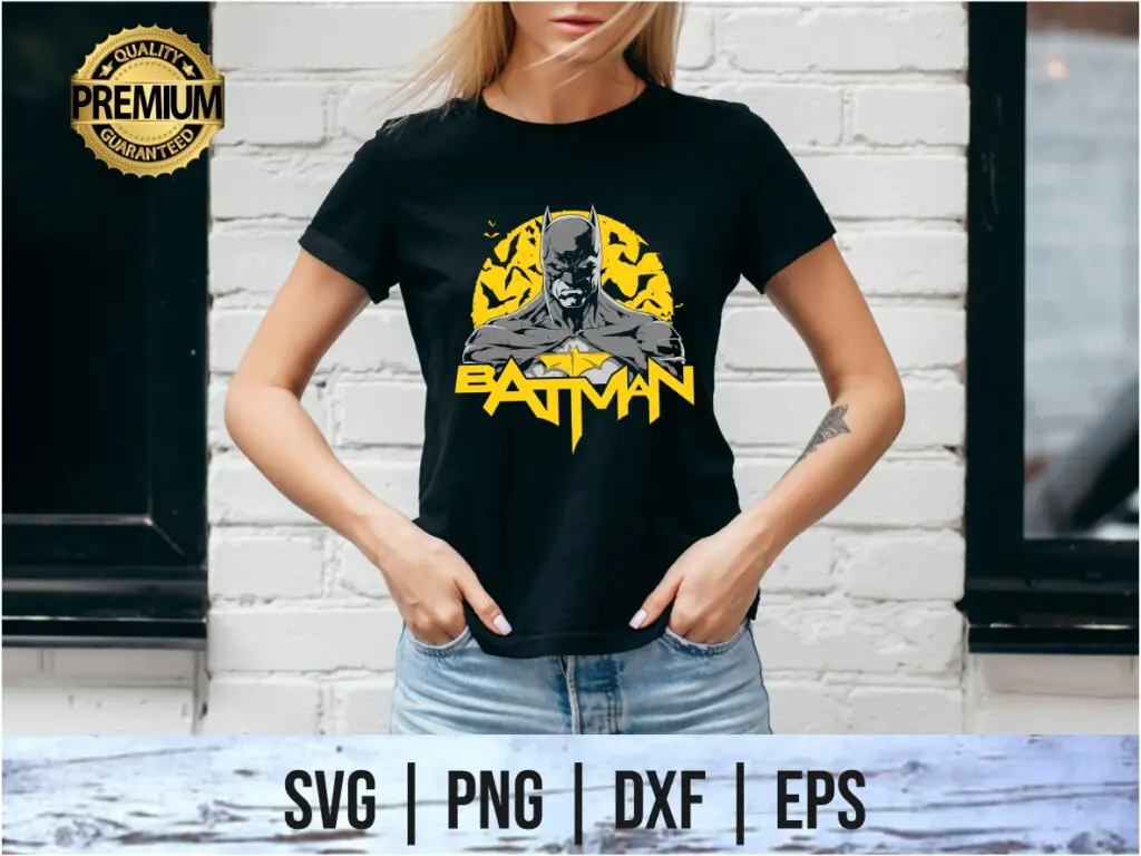 Batman Vector Art for Shirt Multi Layer