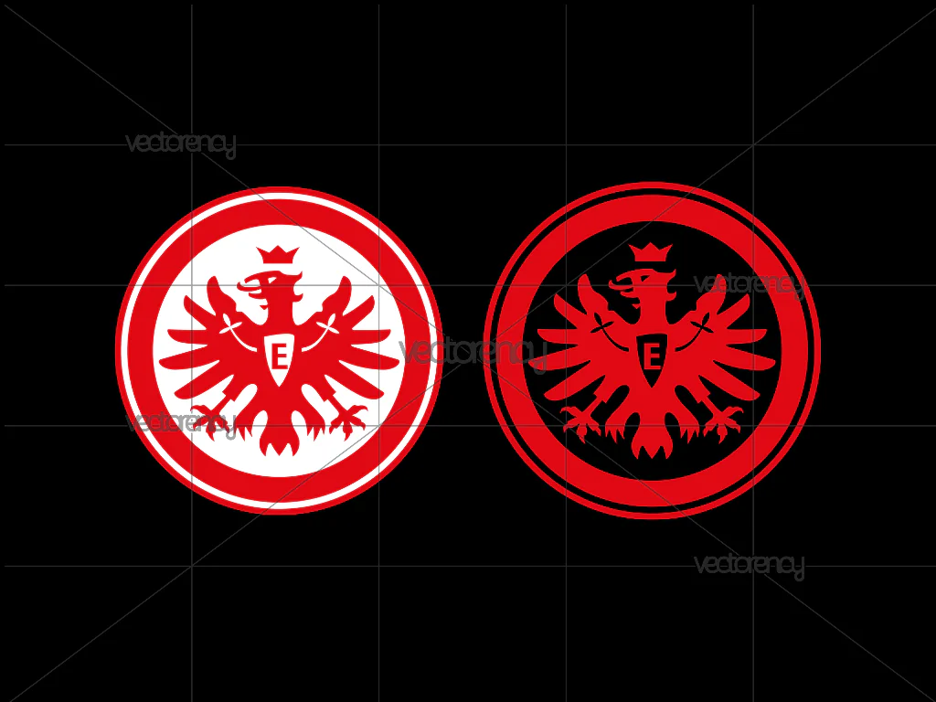 Bundesliga Eintracht Frankfurt Logo SVG Cut Files Vector PNG HD