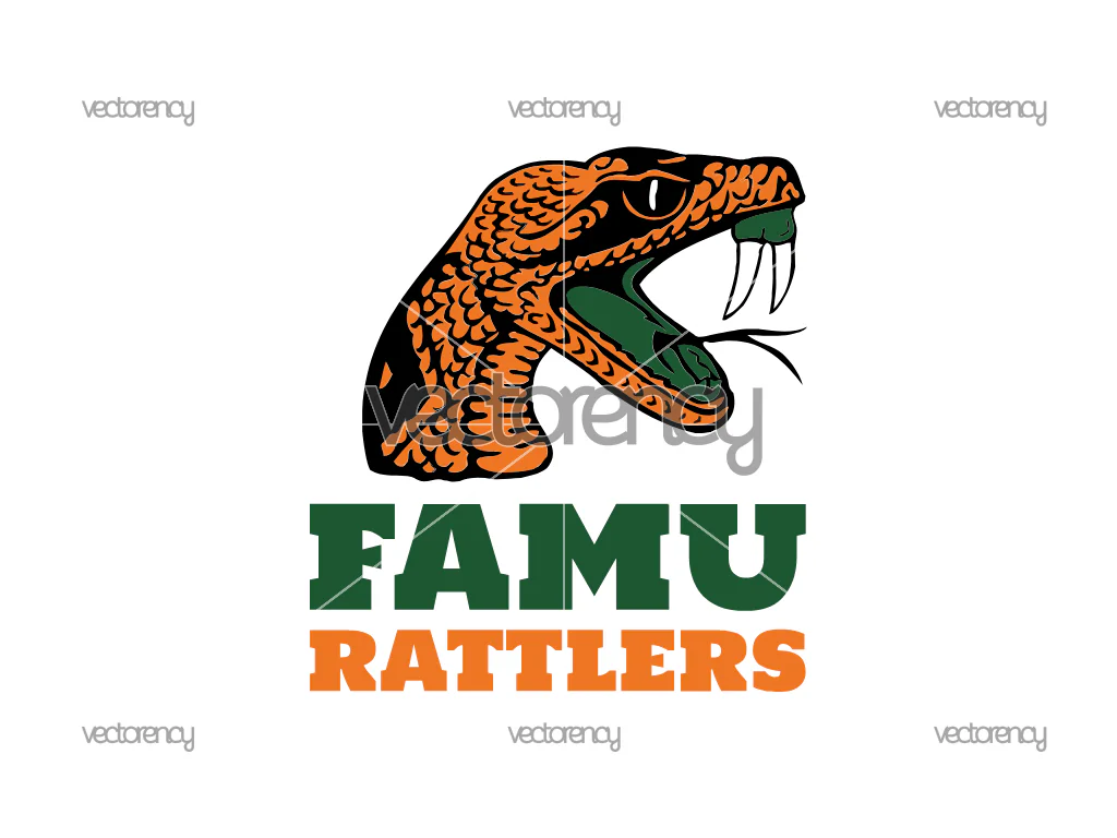 Famu Rattlers Logo SVG Mascot PNG EPS Vector