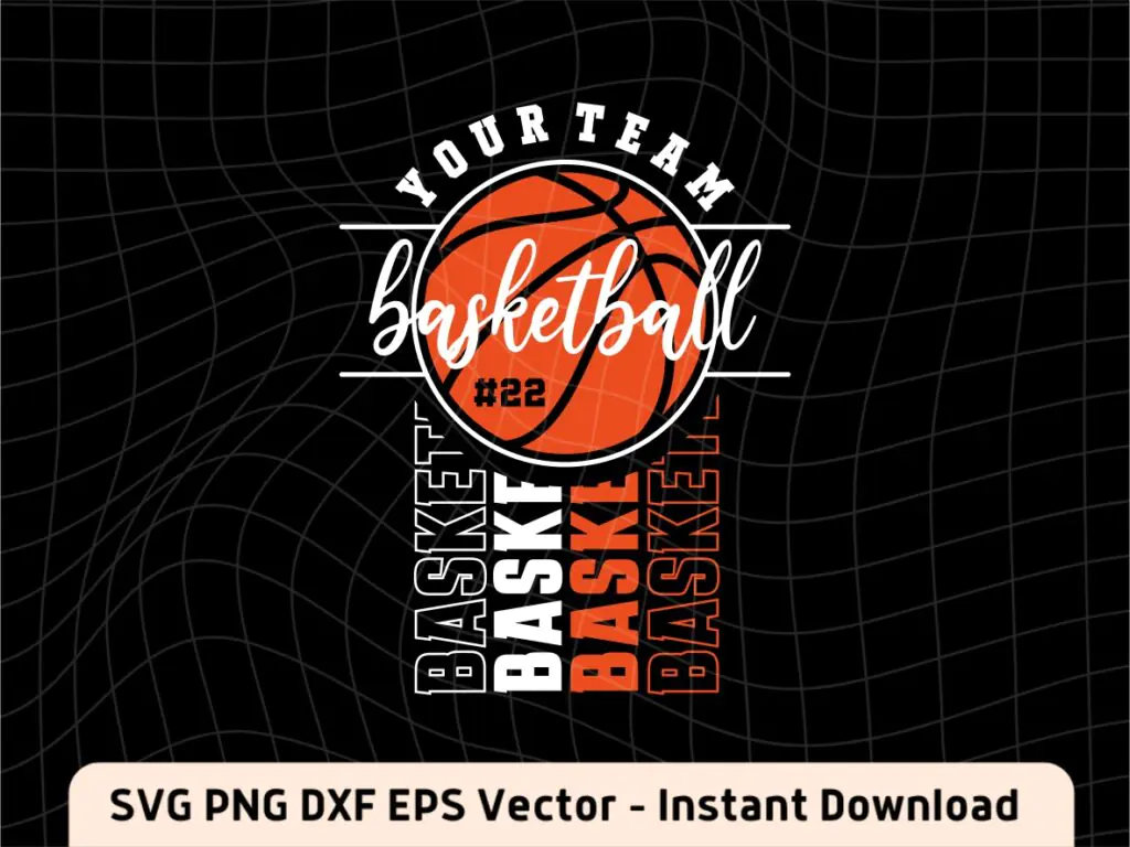 Basketball Team Template SVG