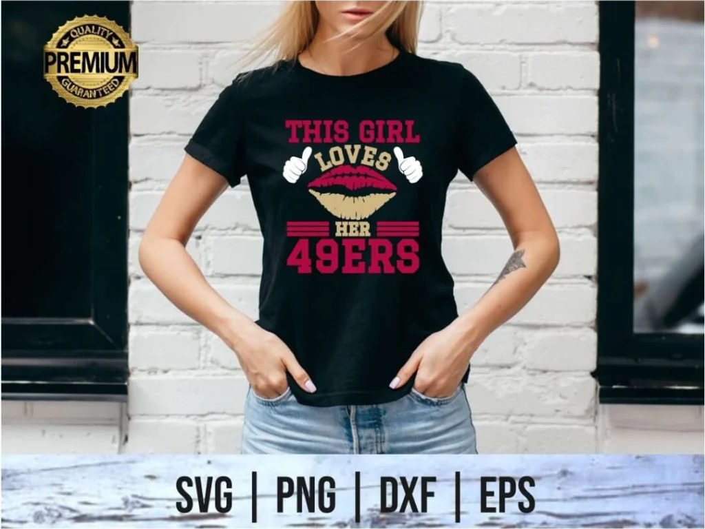 This Girl Loves Her 49ers SVG Design