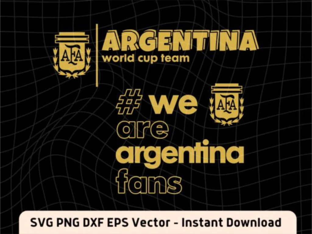 FIFA 2022 Argentina SVG Shirt Design