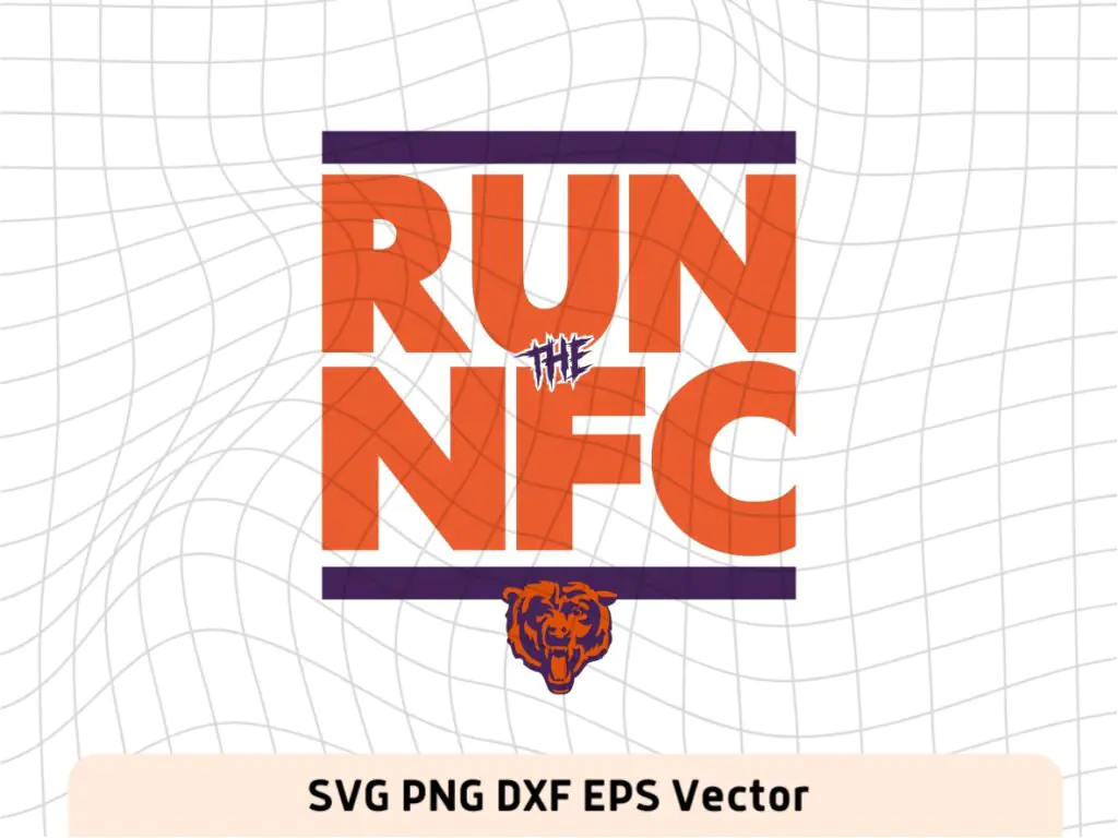 Chicago Bears RUN the NFC SVG