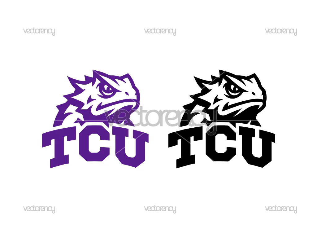 Texas Christian University Sticker Horned Frogs Vector Image SVG PNG