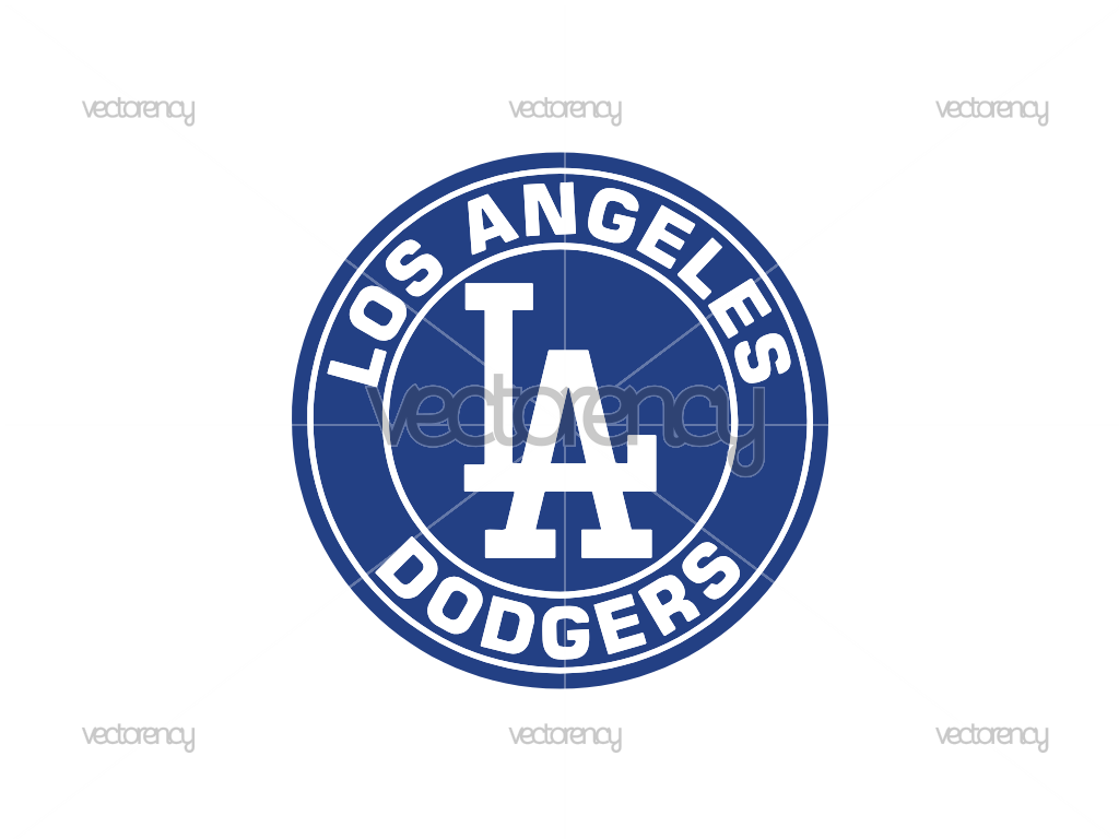 Los Angeles Baseball Monogram Classic Style SVG PNG EPS DXF Vintage Baseball Letter Logo Cut File