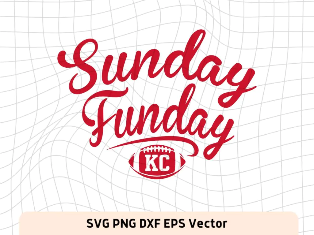 Sunday Funday Mahomes KC SVG Cricut