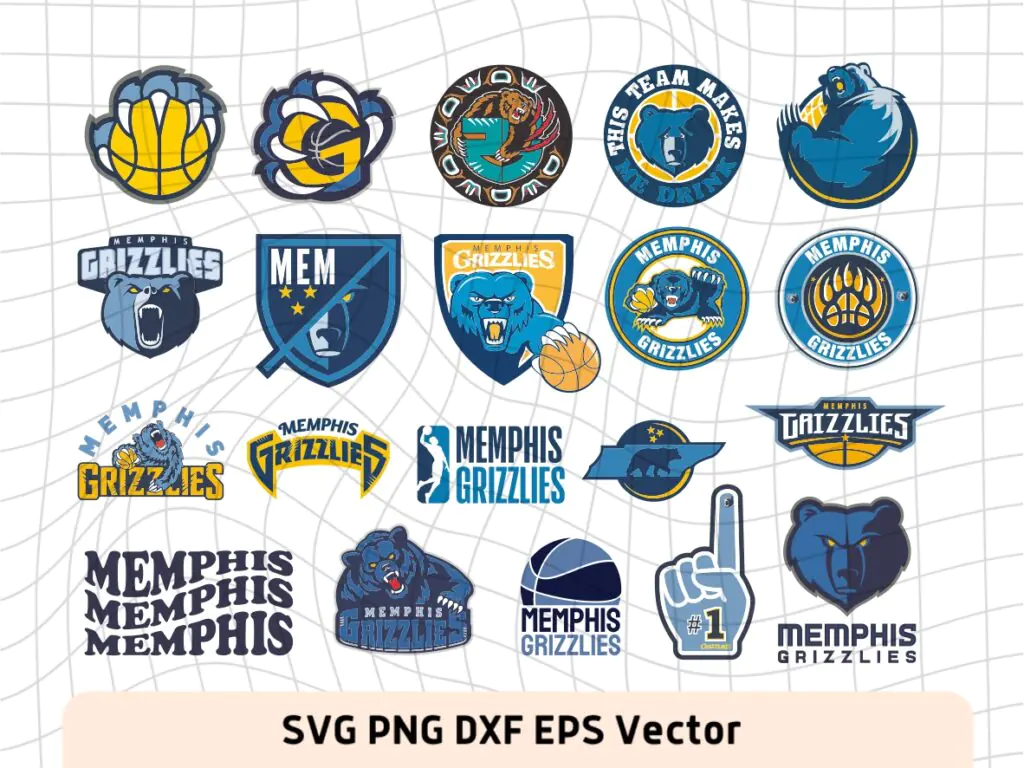 Memphis Grizzlies Logo Vector NBA SVG Bundle