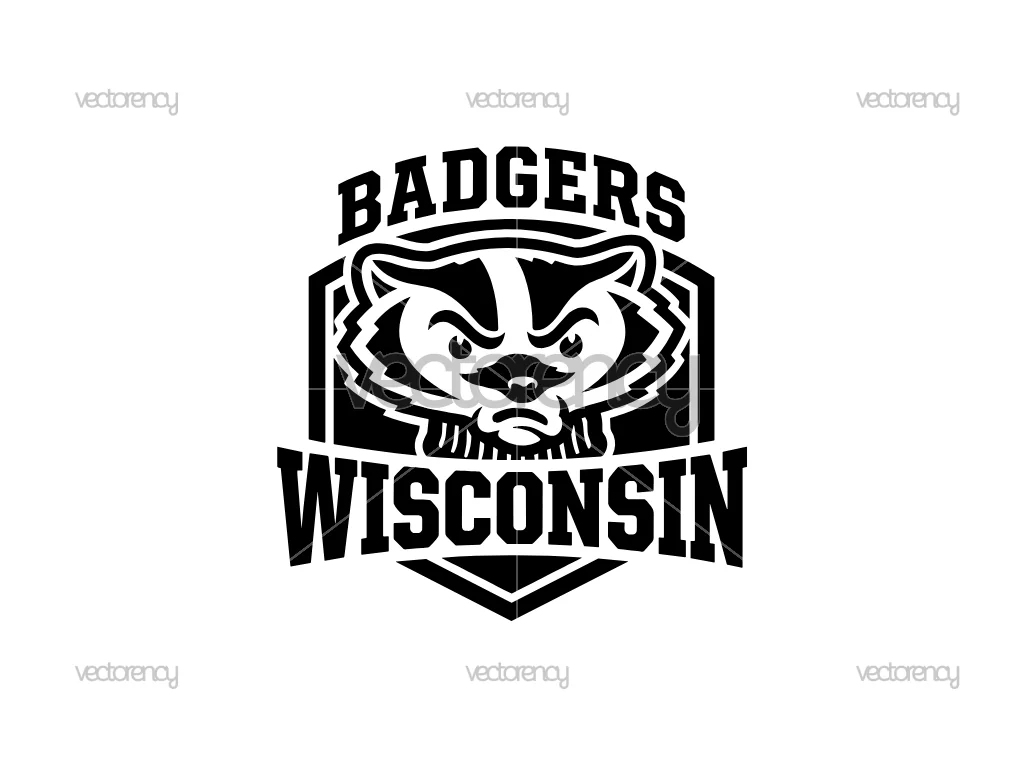 Wisconsin NCAA Athletic Sport Logo Design