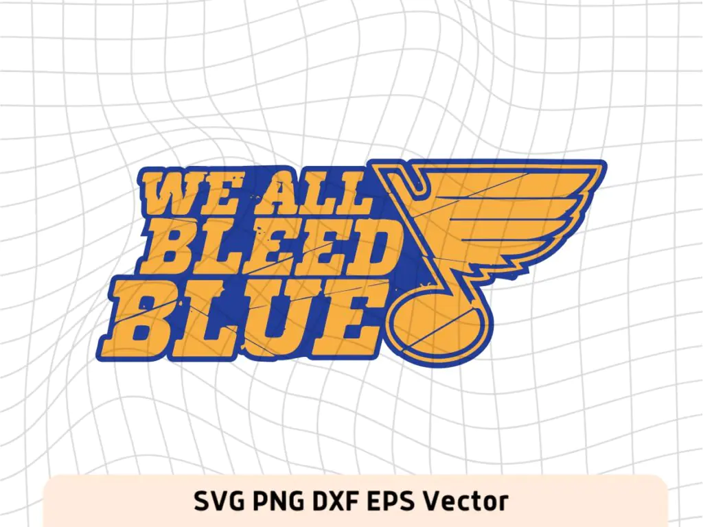 We All Bleed Blue SVG