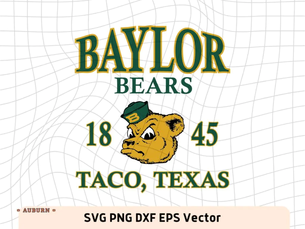 Baylor Bear Vintage SVG