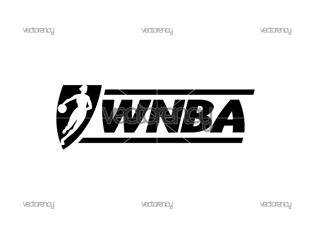 Black WNBA Logo PNG Transparent and SVG Vector
