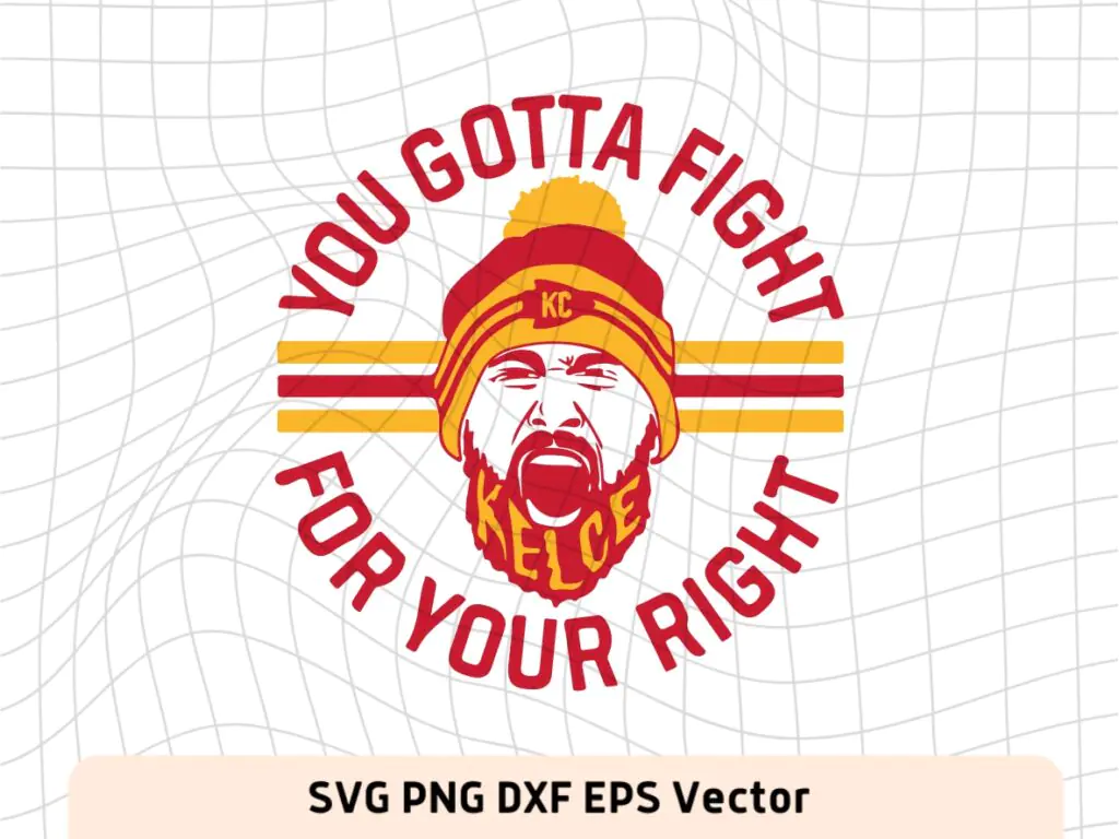 Right to Party Kelce, Chiefs SVG