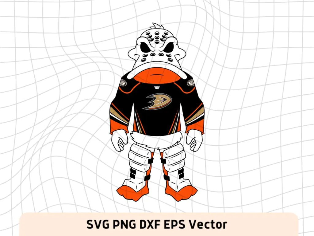 Anaheim Ducks Wild Wing Mascot SVG Vector