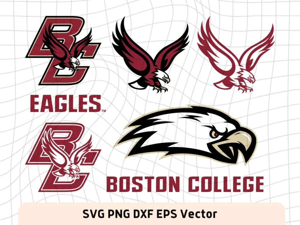 Boston College Eagles Logo Bundle SVG, DXF, PNG, EPS