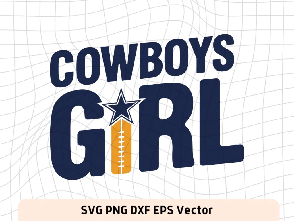 Girly Dallas Cowboys SVG EPS