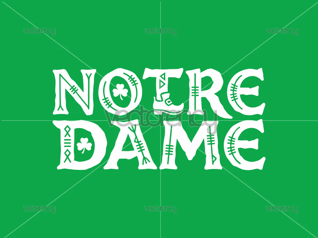 Notre Dame Premium Design Vector File