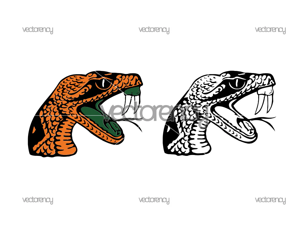 Florida AM Rattlers Logo SVG EPS PNG DXF Instant Download