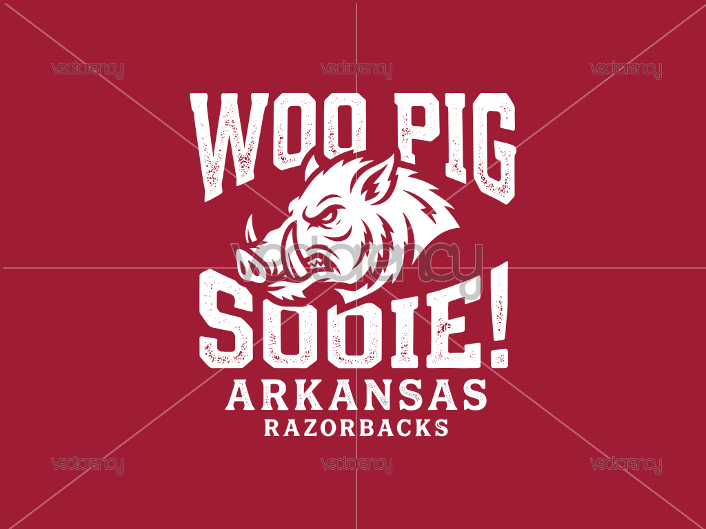 Woo Pig Sooie Premium NCAA Design University of Arkansas