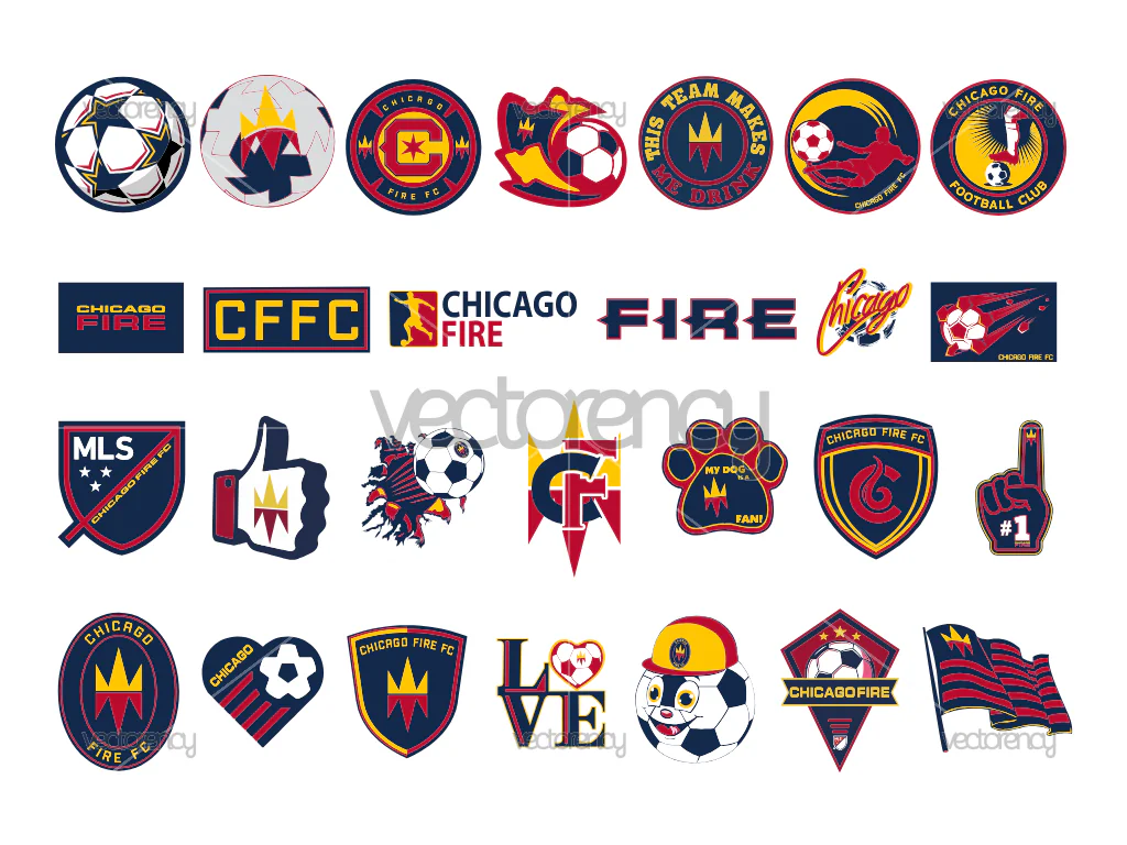 Chicago Fire FC SVG, Soccer Club PNG Logo MLS