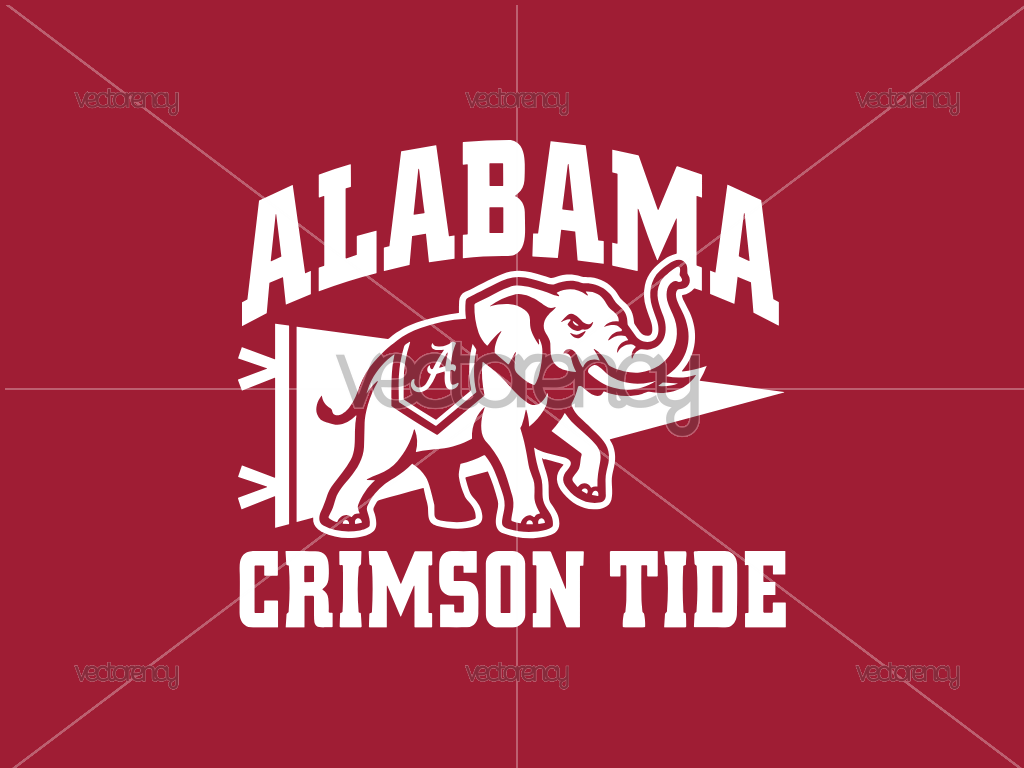 Alabama Elephant PNG Vector Image