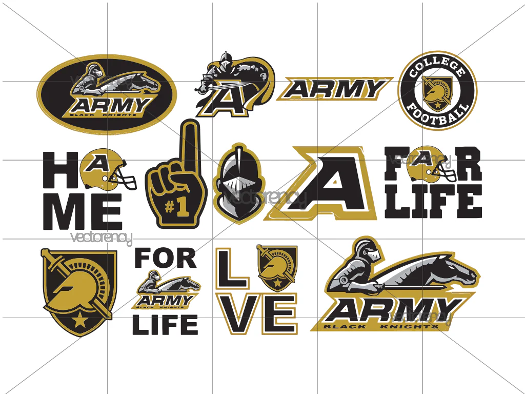 Army Black Knights SVG Cricut