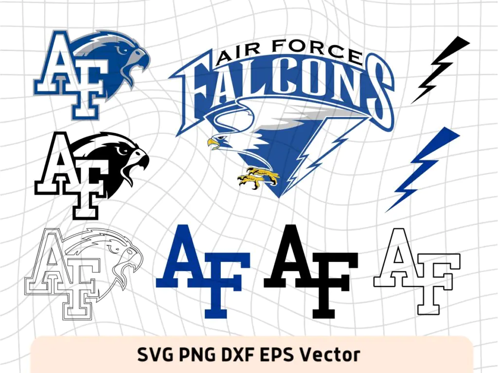 Air Force Falcons SVG, College University Cricut Design