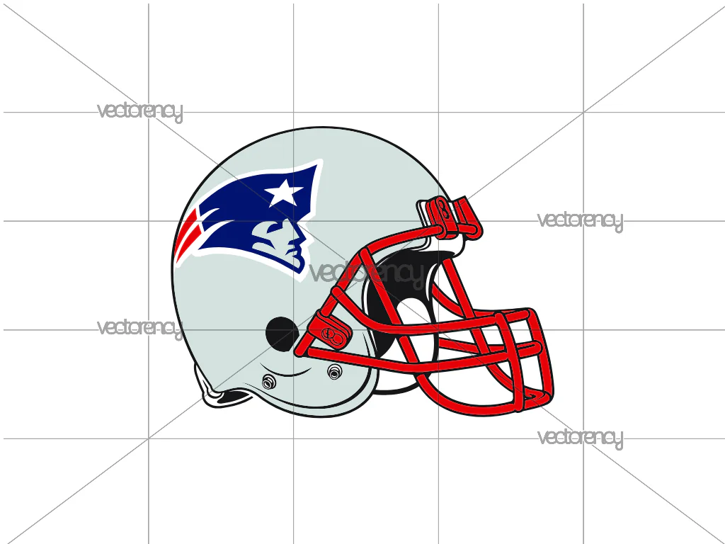 New England Patriots Helmet SVG