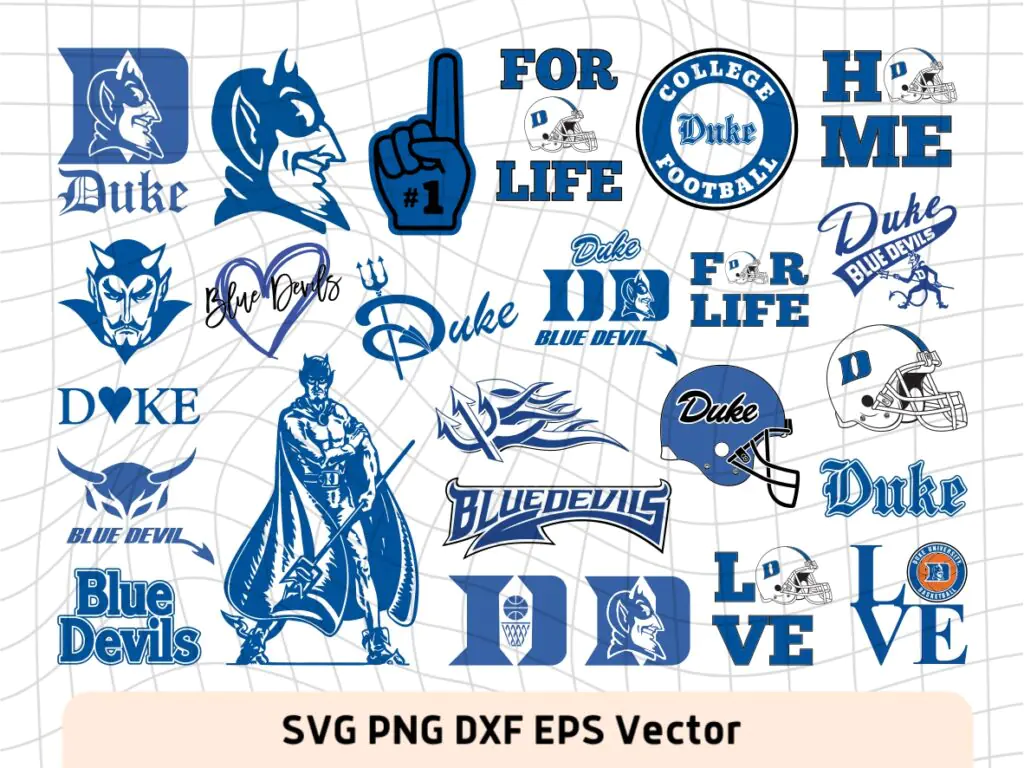 College Football Duke Blue Devils Logo Files Download SVG, PNG, EPS, DXF