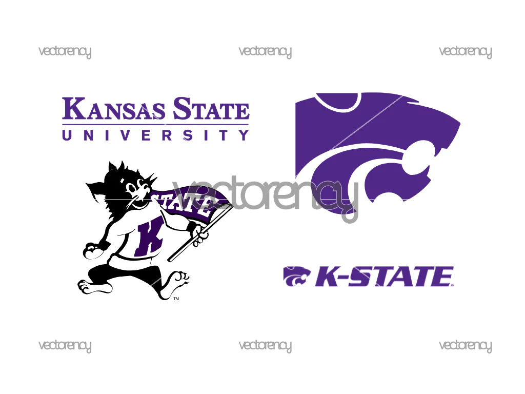 Kansas State University Wildcats SVG PNG, Mascot Logo